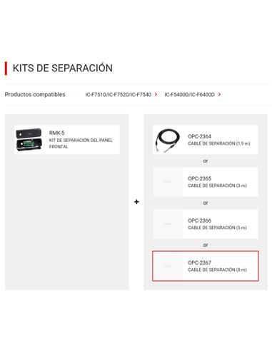 ICOM OPC-2367 Cable de separación para IC-F5400D/IC-F6400D