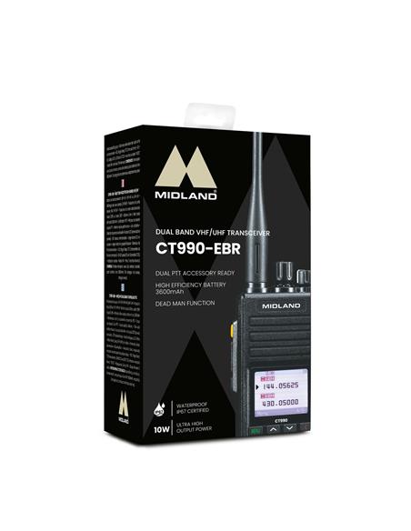MIDLAND CT-990-EBR Walkie bibanda VHF/UHF