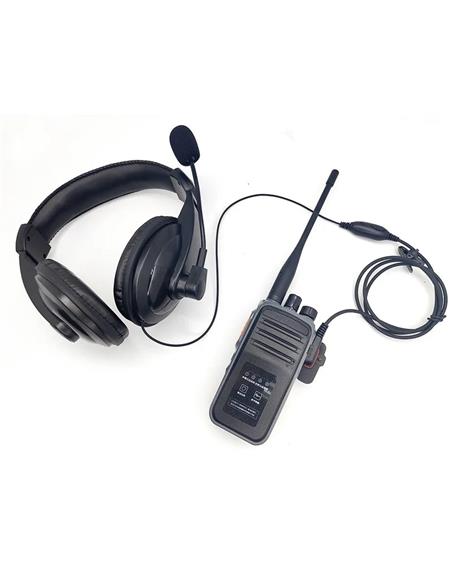 TEM12 Auricular casco PTT/VOX, micro boom, "k"